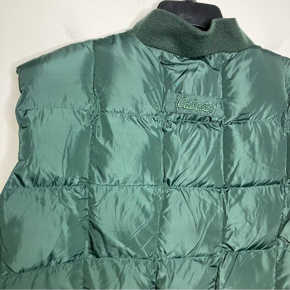 Cabela’s down puffer vest Hunter green size XL Tall - Picture 6 of 7